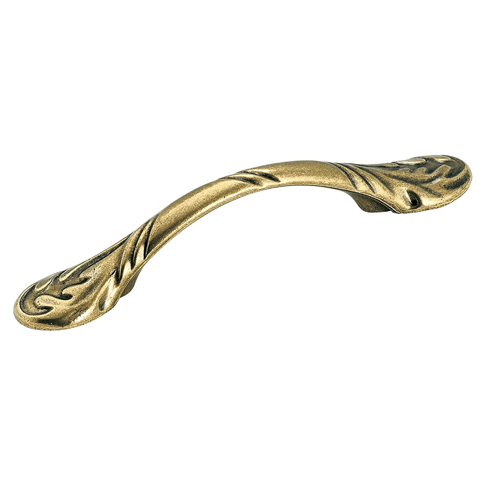3" True Elegance Arch Pull, Burnished Brass, 5-1/4" Length