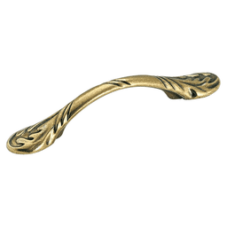 3" True Elegance Arch Pull, Burnished Brass, 5-1/4" Length
