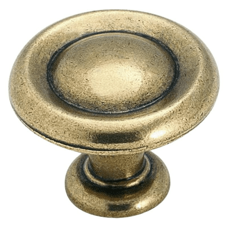1-1/4" Hint of Heritage Round Knob, Regency Brass