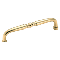4" Allison Value Hardware Handle Pull, Polished Brass