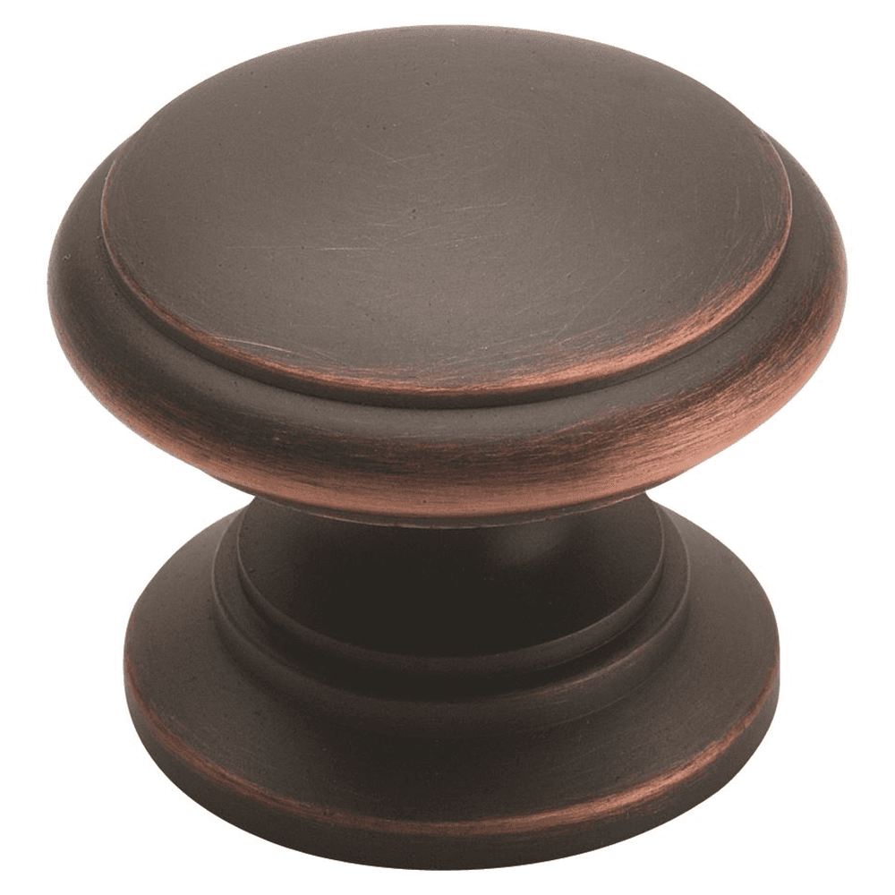 1-1/4" Brass Classics Round Shell Knob, Oil-Rubbed Bronze Finish