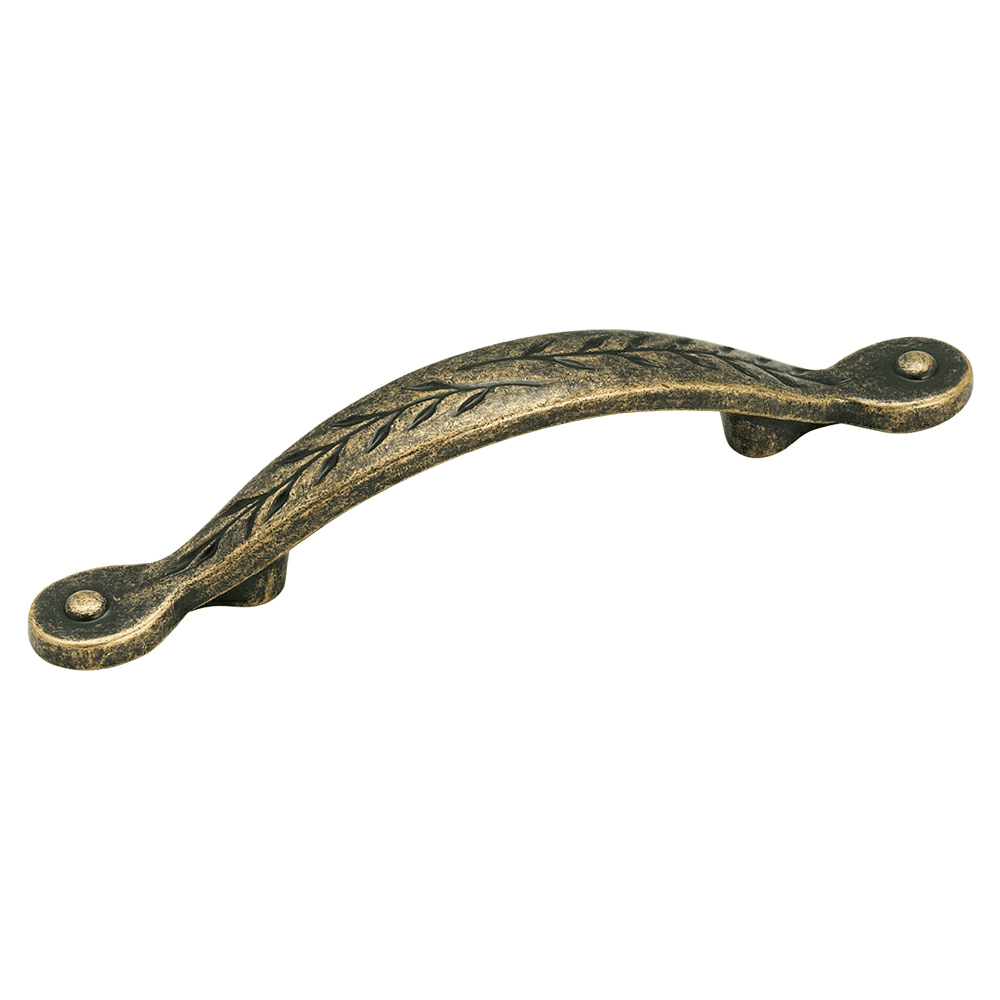 3" Nature's Splendor Leaf Pull, Weathered Brass