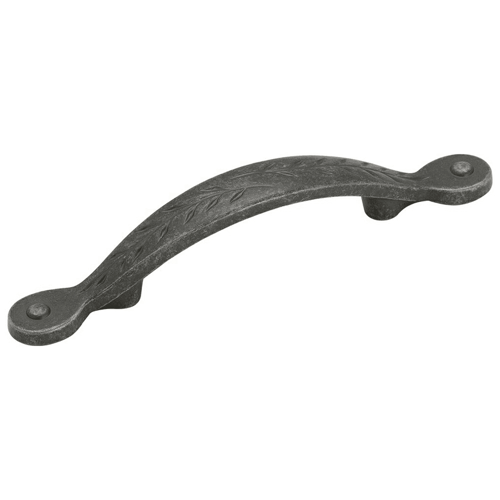 3" Nature's Splendor Leaf Pull, Wrought Iron Dark