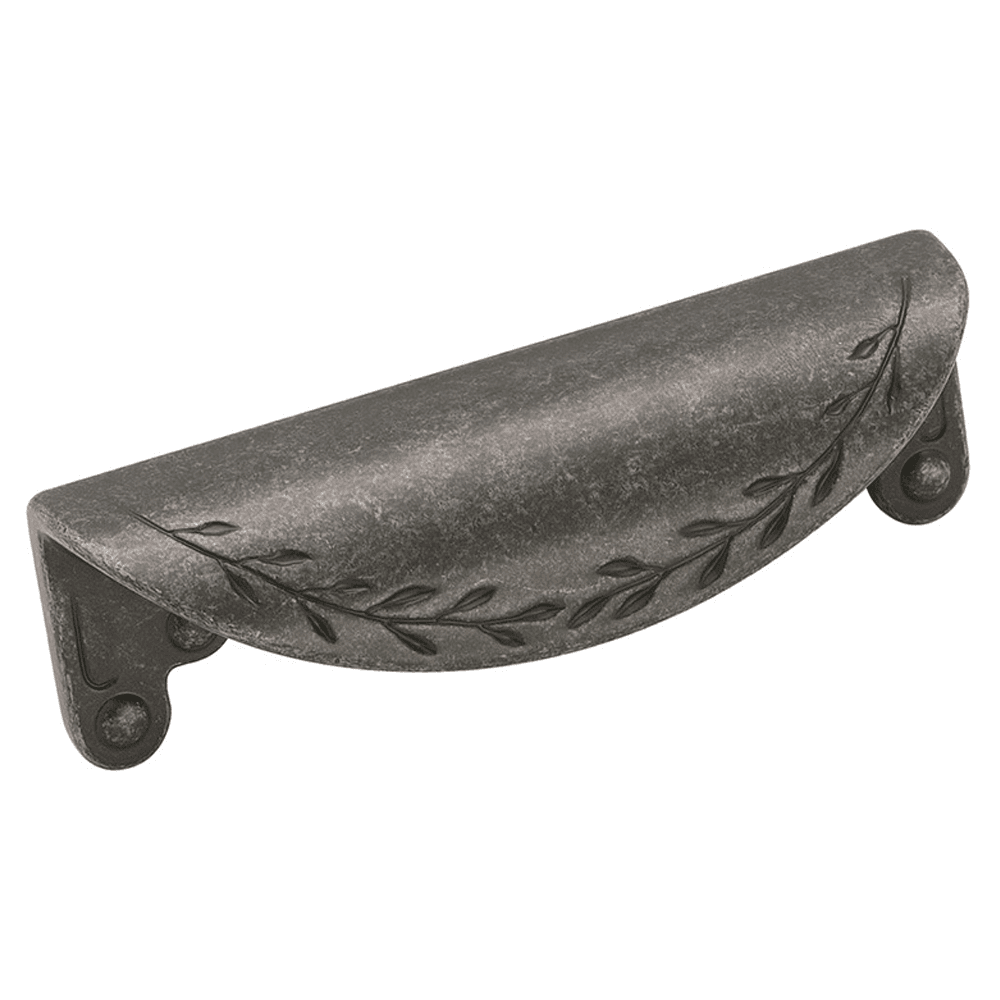 3" Nature's Splendor Cup Pull, Wrought Iron Dark