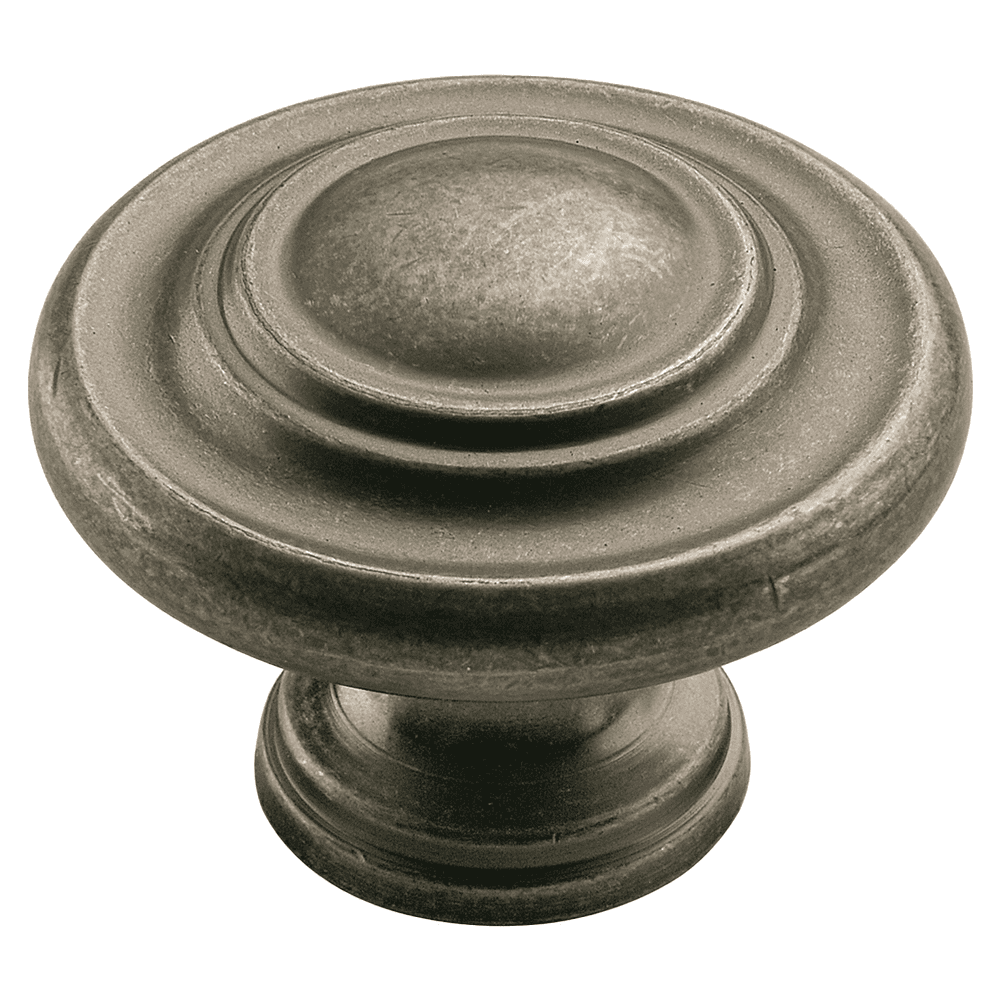 1-3/4" Inspirations 3-Ring Knob, Weathered Nickel, 1-5/16" Projection