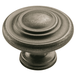 1-3/4" Inspirations 3-Ring Knob, Weathered Nickel, 1-5/16" Projection