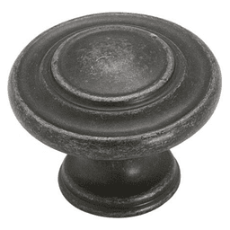 1-5/16" Inspirations™ 3-Ring Knob, Wrought Iron Dark Finish