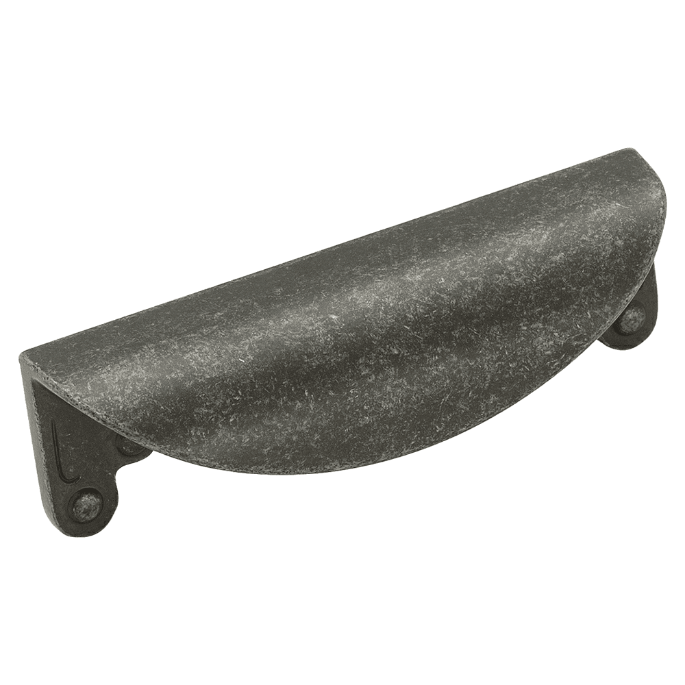 3" Inspirations Cup Pull, Wrought Iron Dark