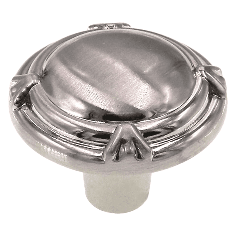 1-3/8" Clearance Round Knob, Sterling Nickel