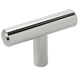 1-15/16" T-Knob, Polished Nickel