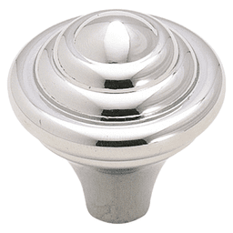 1-1/4" Divinity Round Knob, Polished Chrome
