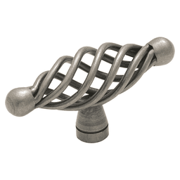 2-3/4" Village Classics Birdcage Knob, Weathered Nickel