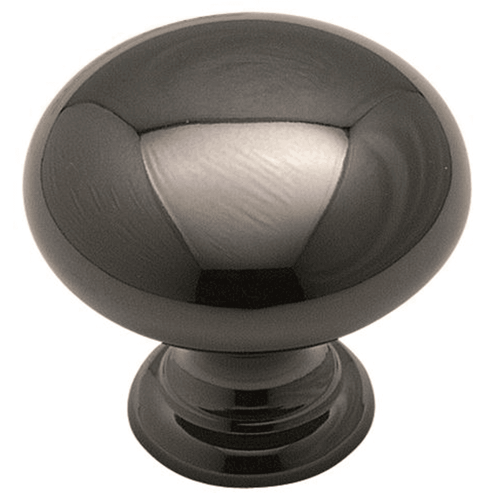 1-1/4" Allison ™ Value Round Knob, Black Nickel Finish, 1-3/8" Projection