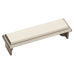 3" Manor Cup Pull, Satin Nickel