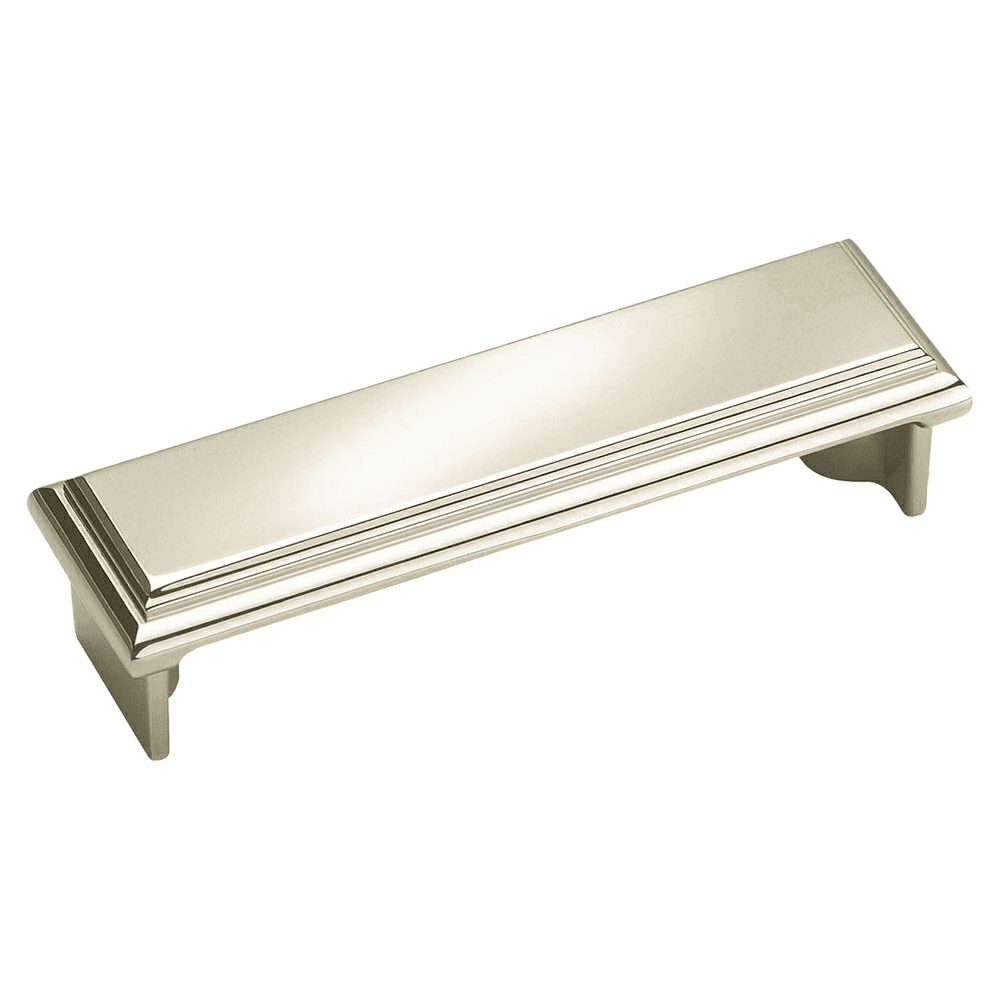3" Manor Cup Pull, Polished Nickel