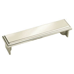 3-3/4" Manor Cup Pull, Polished Nickel