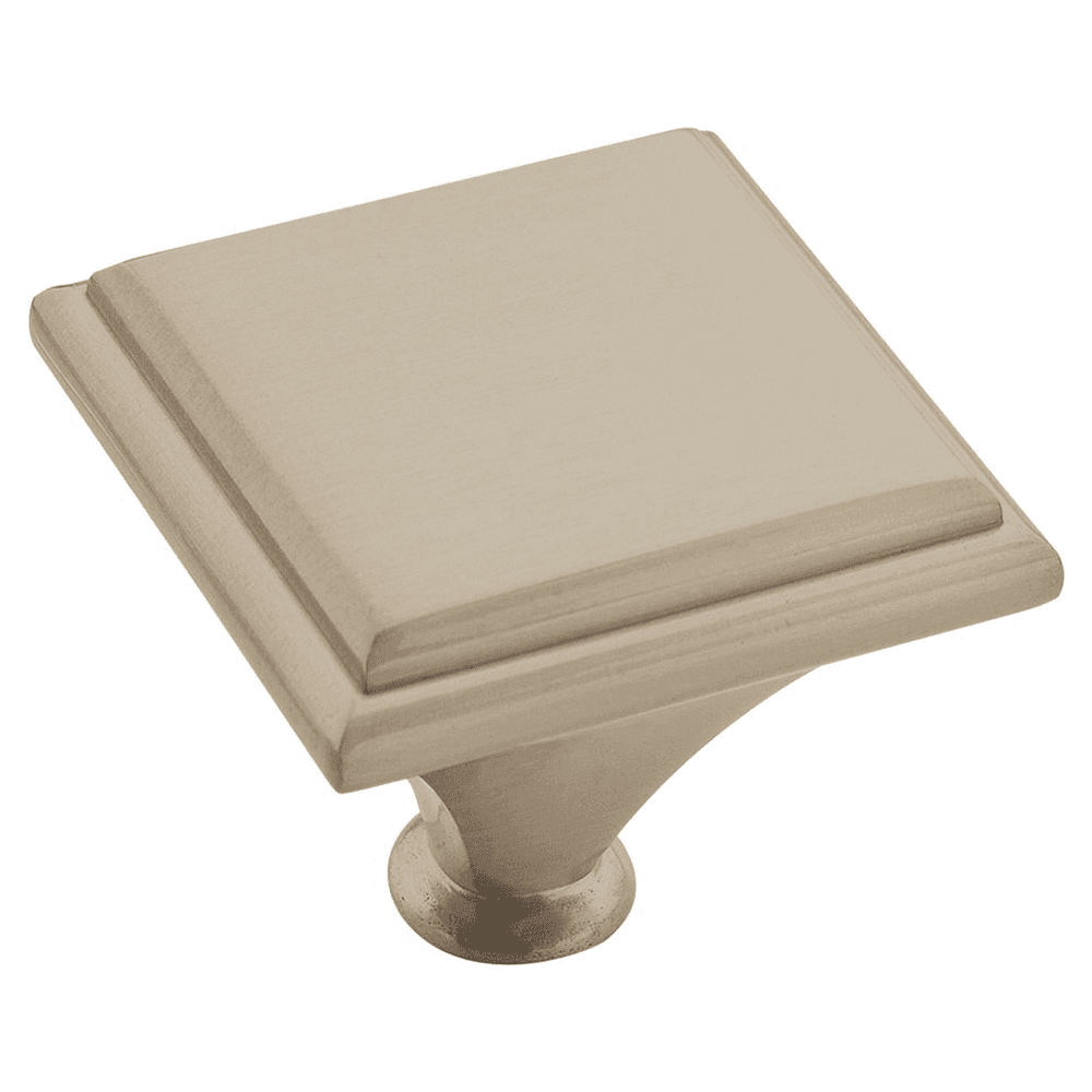 1-7/16" Manor Square Knob, Satin Nickel Finish