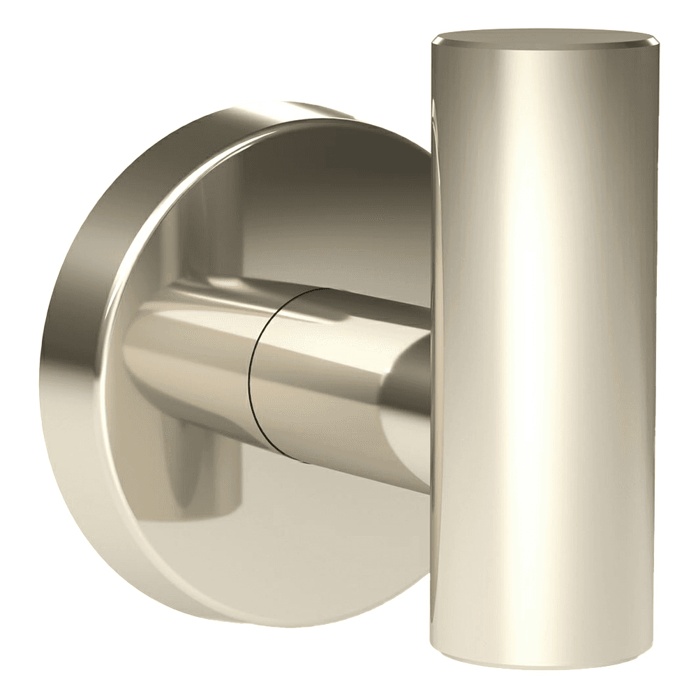 2-1/4" x 2-1/8" Single Robe Hook, Polished Stainless Steel Finish