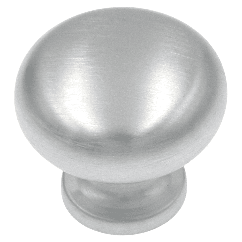 1-3/16" Allison Value Hardware Round Knob, Brushed Chrome