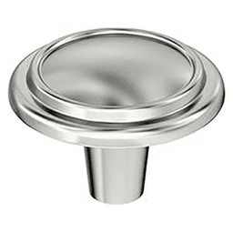 1-1/4" Hatfield Round Cabinet Knob, Polished Chrome