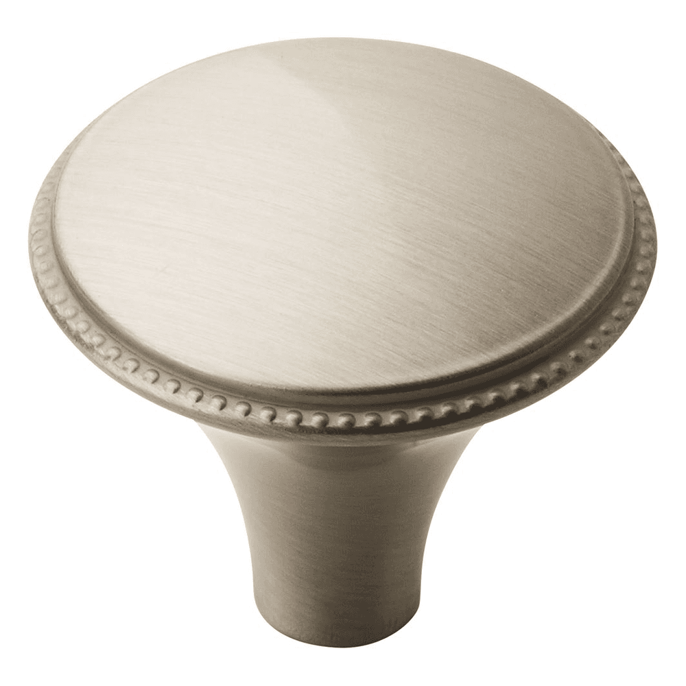1-1/4" Atherly Round Knob, Satin Nickel Finish