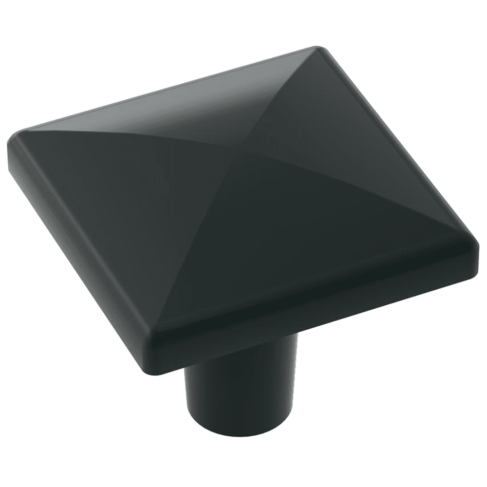 1-1/2" Extensity Square Knob, Flat Black