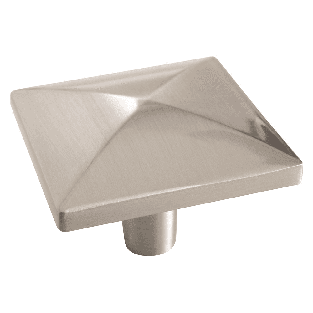 1-1/2" Extensity Square Knob, Satin Nickel Finish