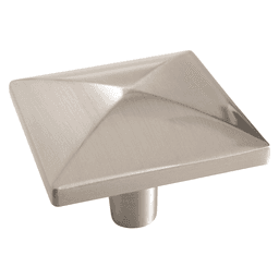 1-1/2" Extensity Square Knob, Satin Nickel Finish