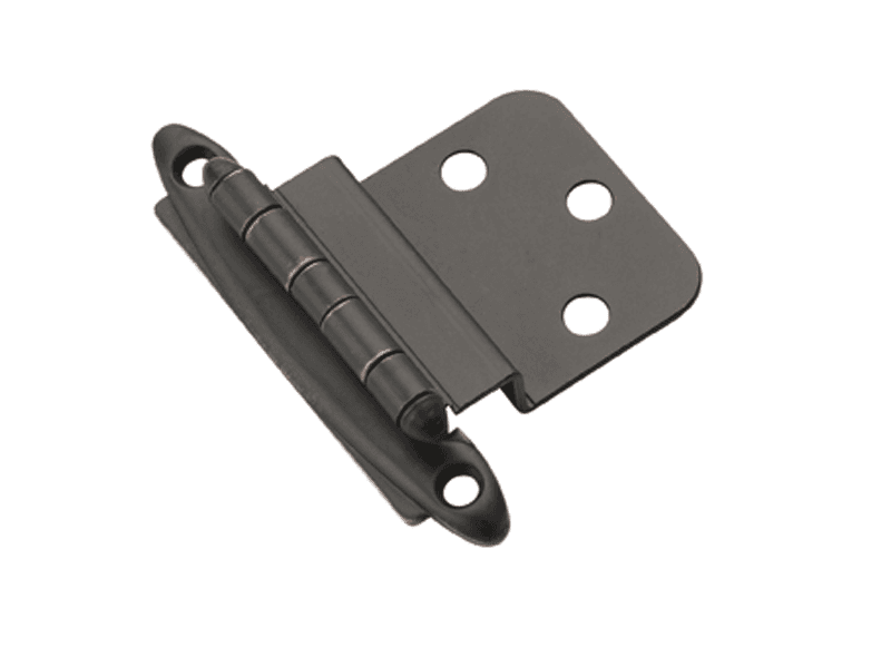 3/8" Inset Face Mount Hinge, Free-Swinging, Oil-Rubbed Bronze