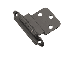 3/8" Inset Face Mount Hinge, Free-Swinging, Oil-Rubbed Bronze