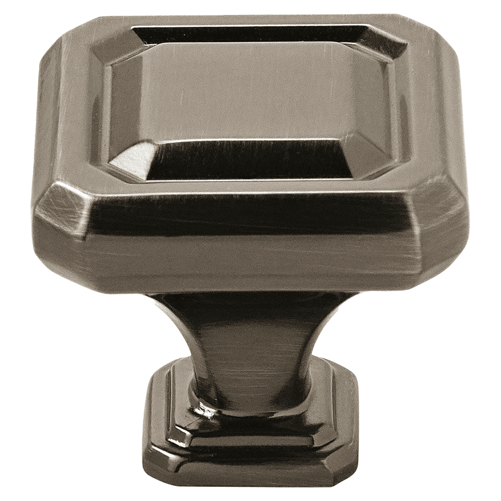1-1/4" Wells Square Knob, Gunmetal