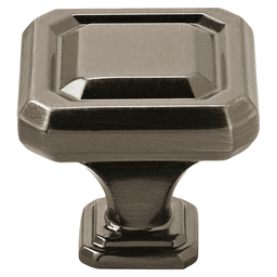 1-1/4" Wells Square Knob, Gunmetal