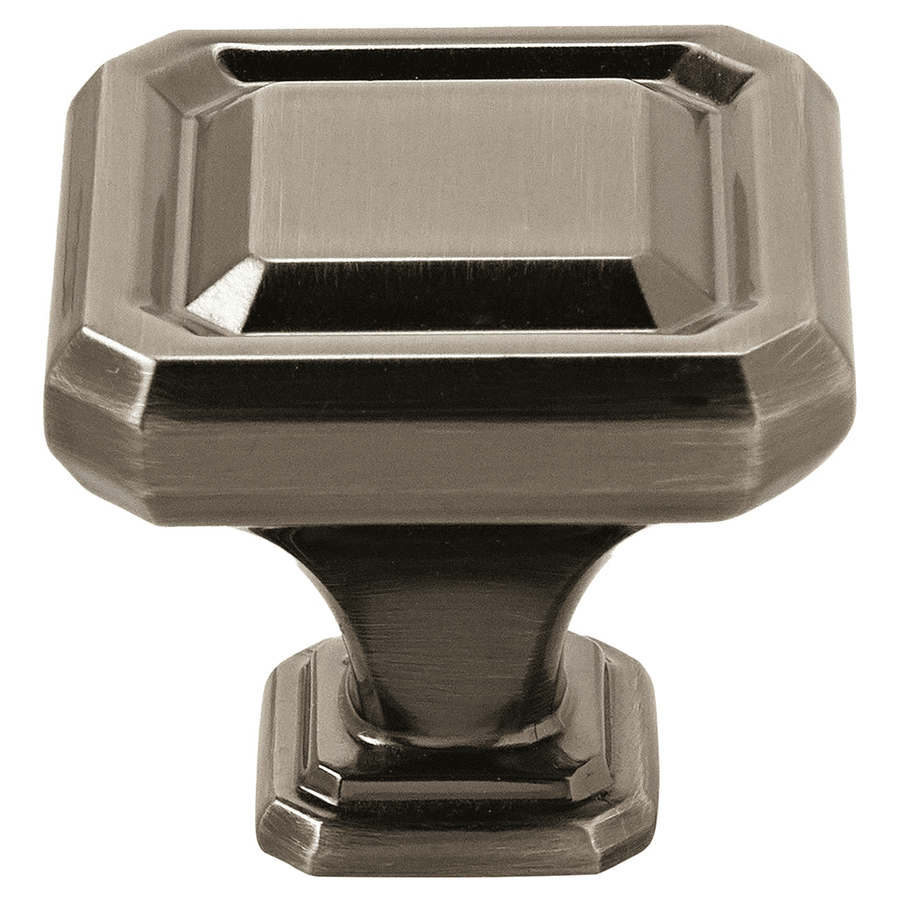1-1/2" Wells Square Knob, Gunmetal