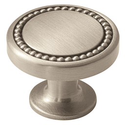 1-3/8" Carolyne Round Knob, Satin Nickel Finish