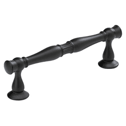 3-3/4" Crawford Cabinet Pull, Matte Black