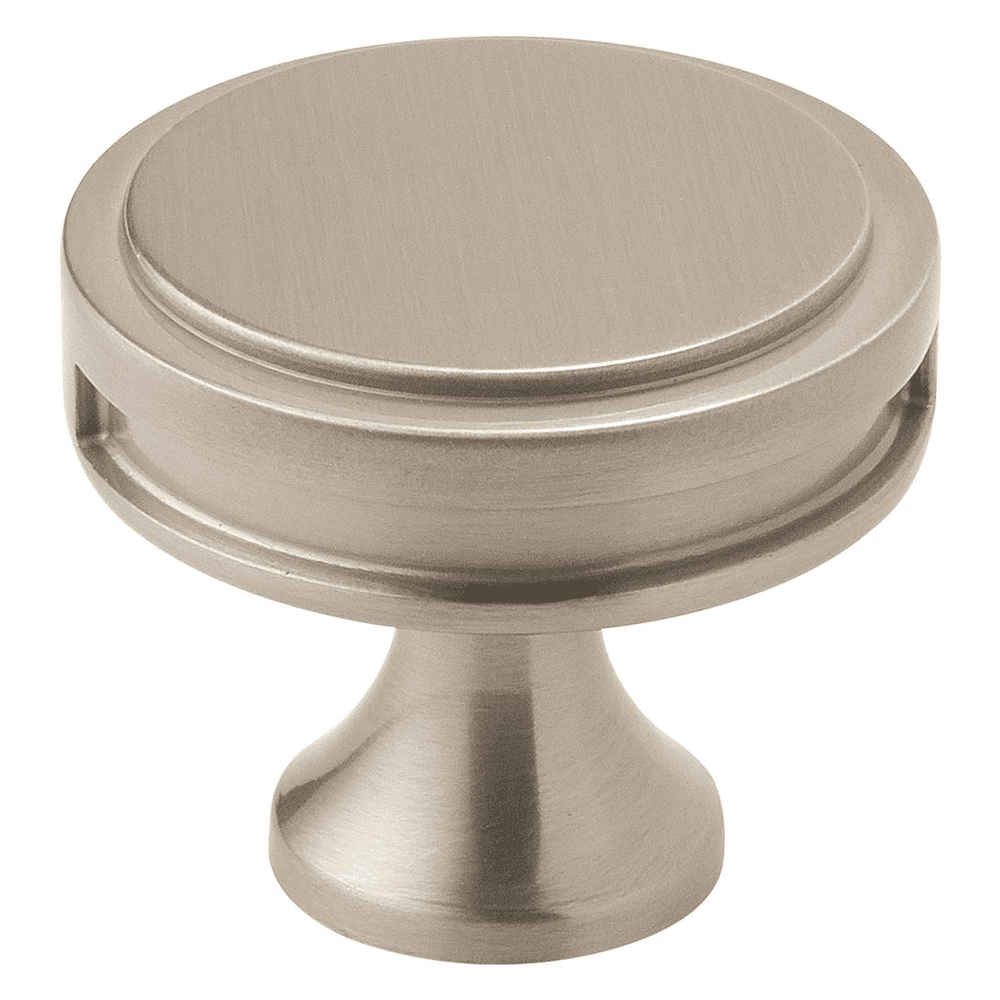1-3/8" Oberon Round Knob, Satin Nickel