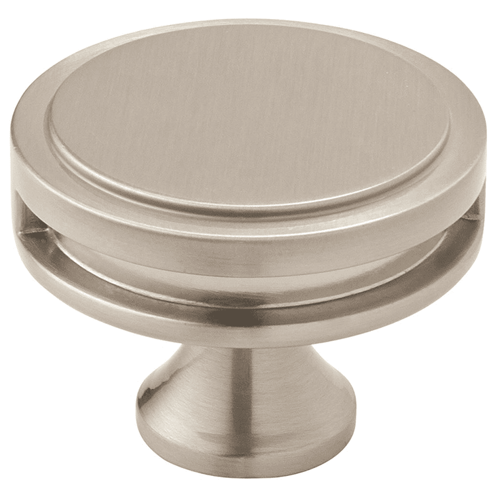 1-3/4" Oberon Round Knob, Satin Nickel Finish