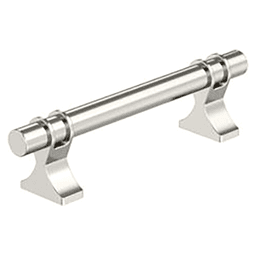 3-3/4" Davenport Cabinet Pull, Polished Nickel
