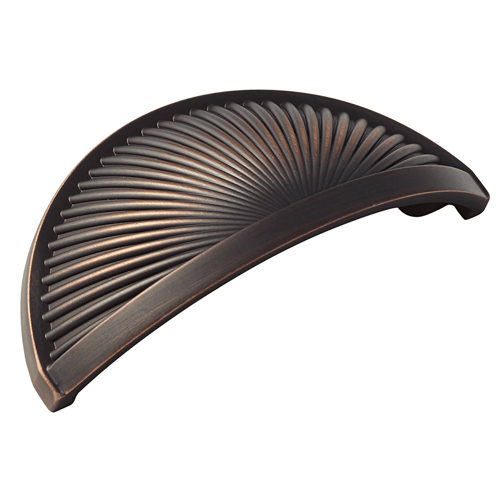 3" Sea Grass Cup Pull, Oil-Rubbed Bronze