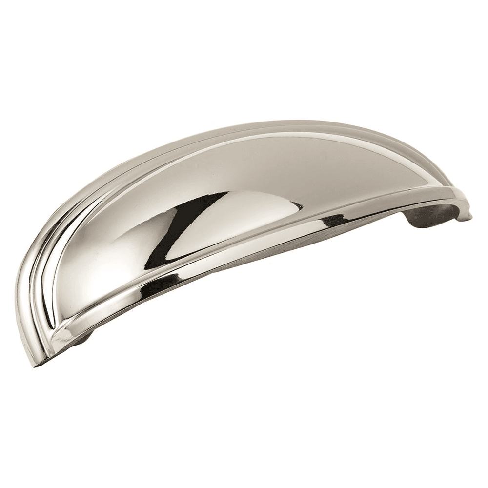 3"-4" Ashby Cup Pull, Polished Nickel
