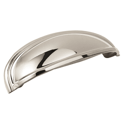 3"-4" Ashby Cup Pull, Polished Nickel