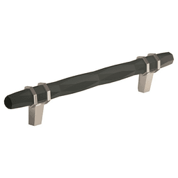 5-1/16" London Cabinet Pull, Black Bronze/Satin Nickel