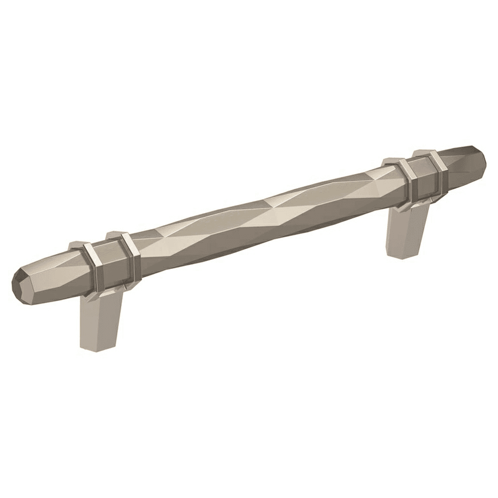 5-1/16" London Cabinet Pull, Satin Nickel/Polished Chrome