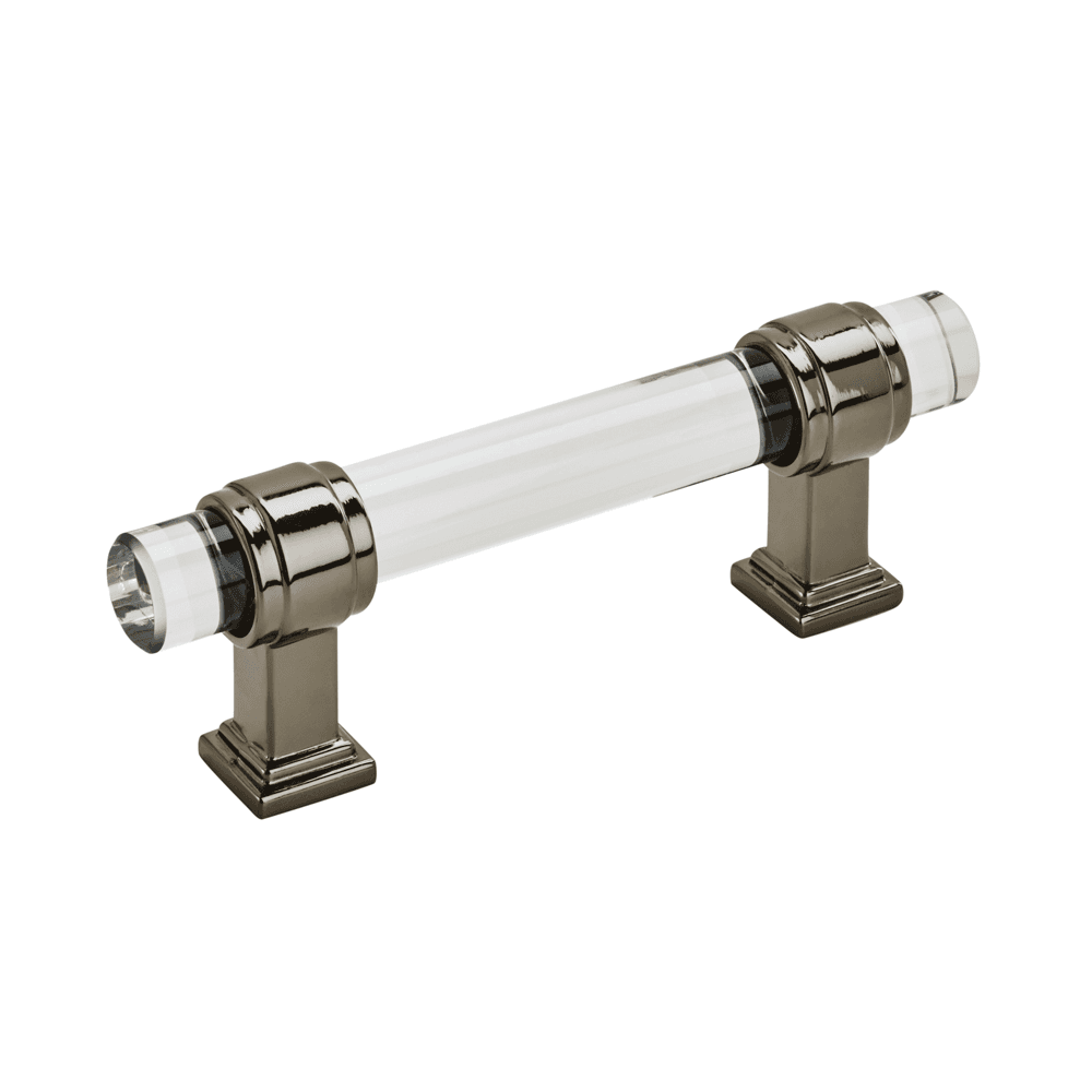 3" Glacio Pull, Clear/Gunmetal