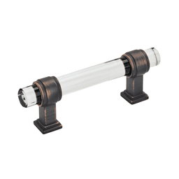 3" Glacio Pull, Clear/Oil-Rubbed Bronze