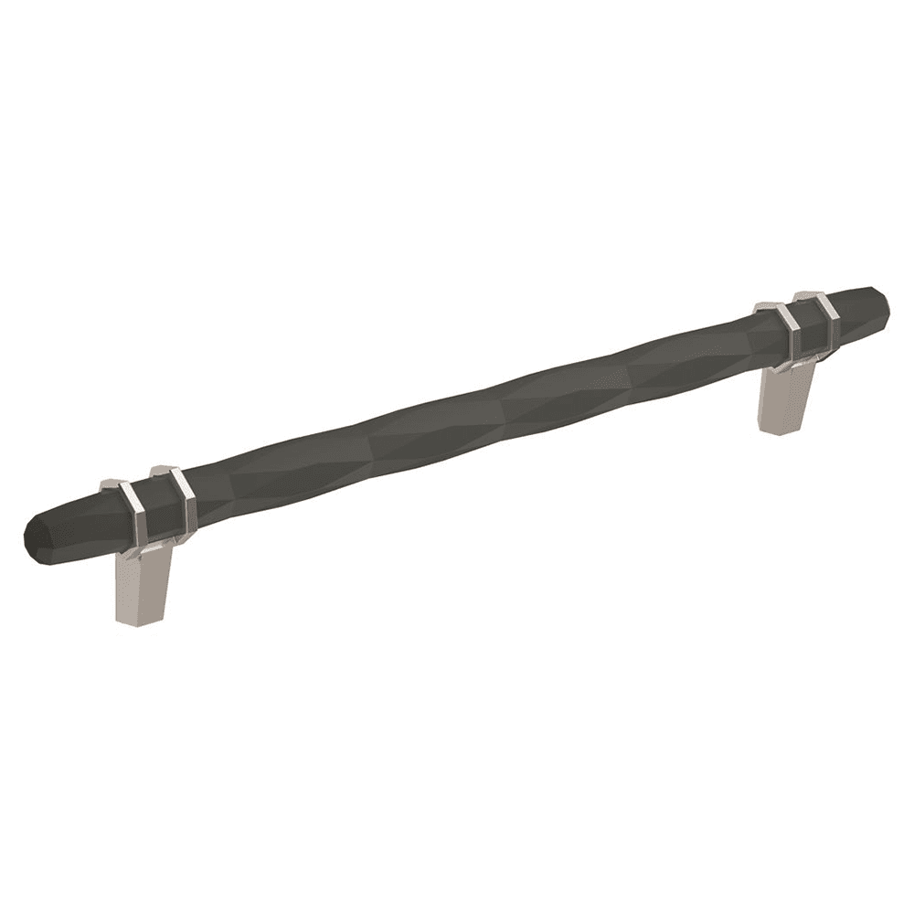 203mm London Cabinet Pull, Black Bronze/Polished Chrome