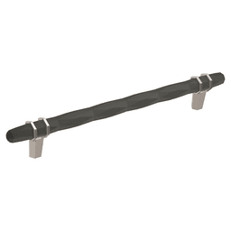 203mm London Cabinet Pull, Black Bronze/Polished Chrome