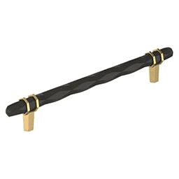 8" London Cabinet Pull, Black Bronze/Champagne Bronze