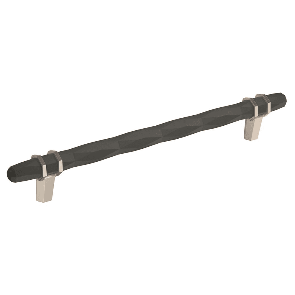 203mm London Cabinet Pull, Black Bronze/Satin Nickel