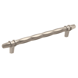 203mm London Cabinet Pull, Satin Nickel/Polished Chrome